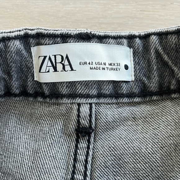 NWT ZARA the High Waisted Shorts in Arctic grey size 10 - Picture 5 of 9